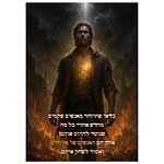 פוסטר משפט השראה להצלחה – לוחם באש קם מן האפר